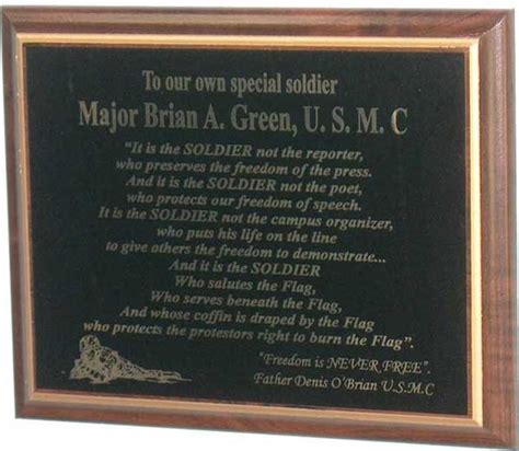 Its The Soldier Poem Plaque Traditional Novelty Signs By All