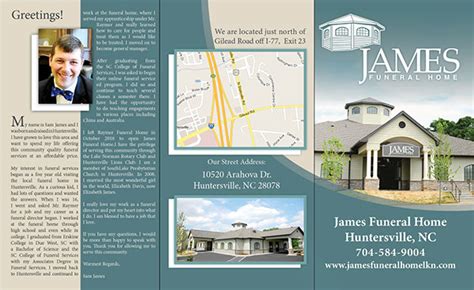 James Funeral Home Brochure on Behance