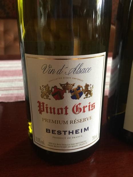 2017 Bestheim Pinot Gris Premium Reserve France Alsace CellarTracker