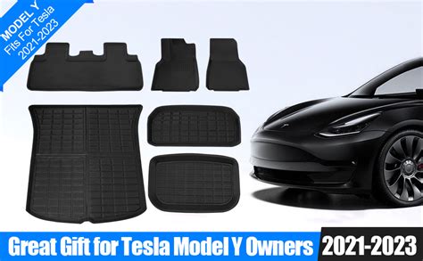 Amazon Tesla Model Y Floor Mats Pcs All Weather Floor Mats For