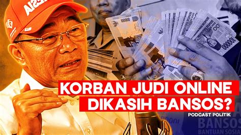 Korban Judi Online Bakal Dapat Bansos Blak Blakan Menko Muhadjir