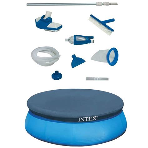 Intex 15 Ft X 180 In Round Deluxe Pool Maintenance Kit And Inflatable