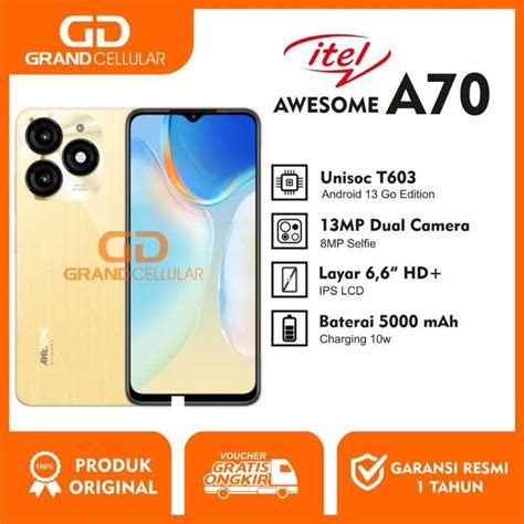 Jual Itel A70 3gb Ram 128gb Rom 4gb Ram 128gb Rom Garansi Resmi