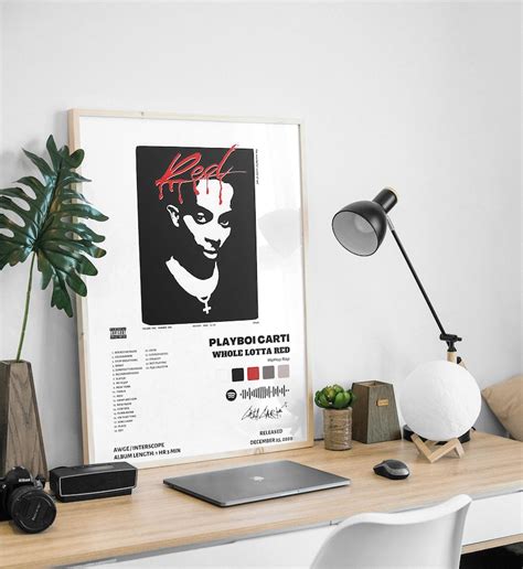 Playboi Carti Die Lit Album Cover Poster, Room Decor, Wall Art, Music ...