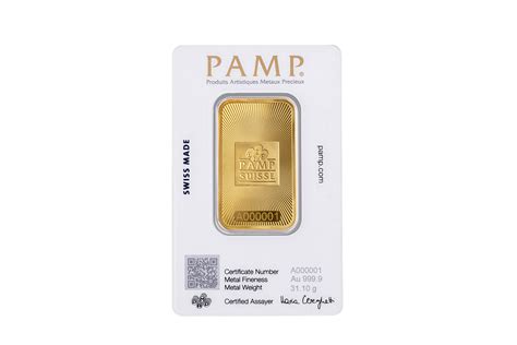 1 oz Gold Bar - Pamp Suisse - The Coin Hunter