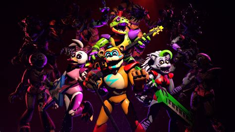 Fnaf Security Breach Glamrock Generations V Speed Art Sfm Youtube