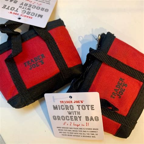 Trader Joes Bags 2x Trader Joes Micro Mini Shopping Tote With