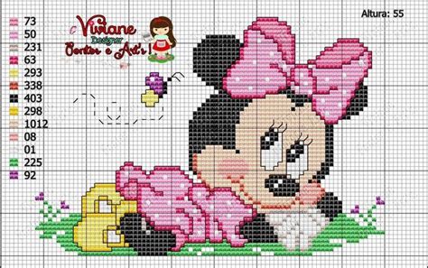 Graficos De Ponto Cruz Da Minnie Ponto Cruz Andreia Bc Padr Es De