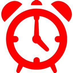 Red alarm clock icon - Free red alarm clock icons