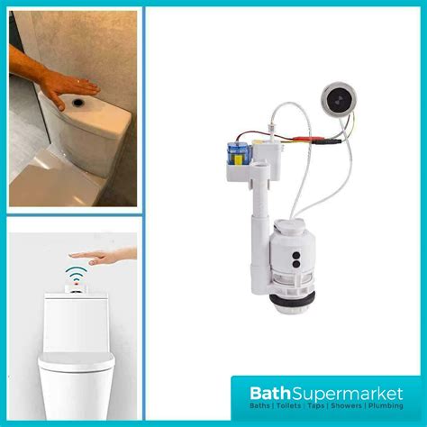 Touchfree Infrared Automatic Cistern Flush Valve Button Sensor BATH