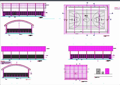 Quadra Poliestportiva Em AutoCAD Baixar CAD 424 58 KB Bibliocad