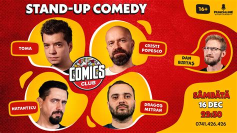 Bilete Stand up cu Cristi Toma Natanticu și Mitran la ComicsClub