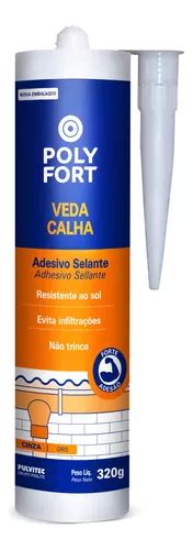 Silicone Selante Veda Calhas E Rufos Cinza G Poly Zd Mercadolivre