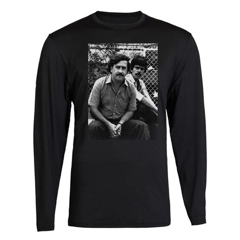 Pablo Escobar Smiling Mug Shot Adult Mens Pablo Escobar Plug Tee Plata