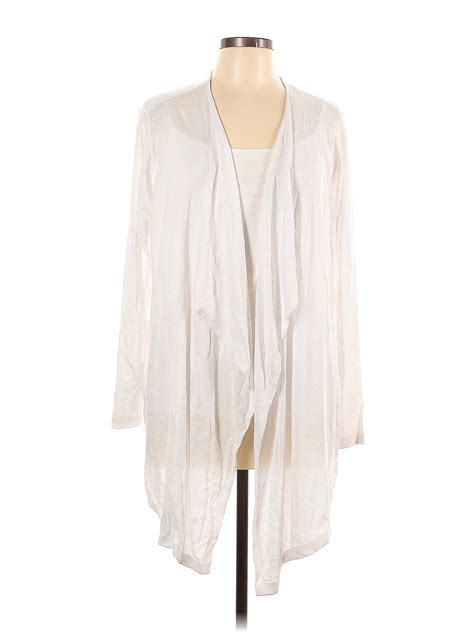 Cynthia Rowley Tjx Solid White Ivory Cardigan Size 1x Plus 54 Off