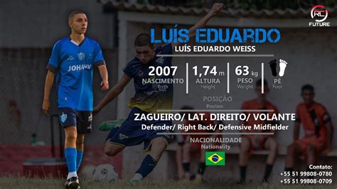 Lu S Eduardo Zagueiro Lat Direito Volante Defender Right Back