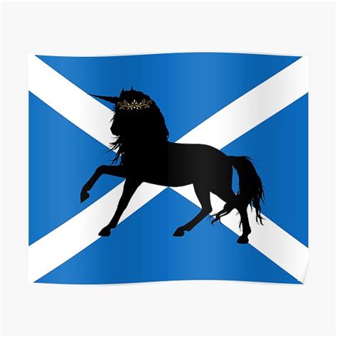 Scottish Unicorn Scotland Free The Unicorn Independence Poster