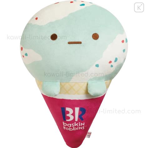 Japan San X Chubby Plush Mochi Cushion Sumikko Gurashi Tokage Baskin Robbins Ice Cream