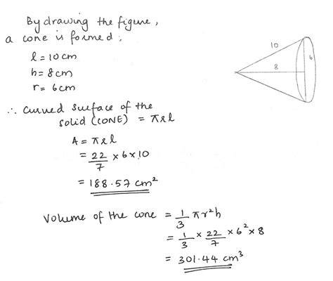 A Right Triangle With Sides Cm Cm And Cm Is Revolved About The