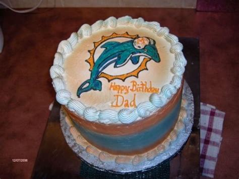 Miami Dolphins Birthday Cakes Nfl Miami Dolphins Cake Rings Count