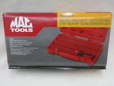 Mac Tools Sbdr123sa 123 Pc 1 4 Hex Ratcheting Screwdriver Set P21 For