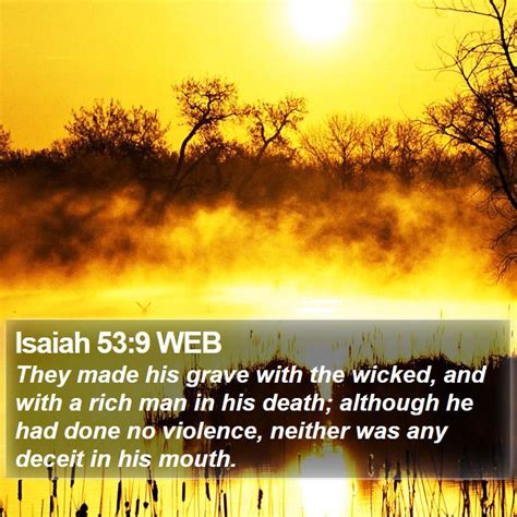 Isaiah 53 9 Web They Made His Grave With The Wicked And With A