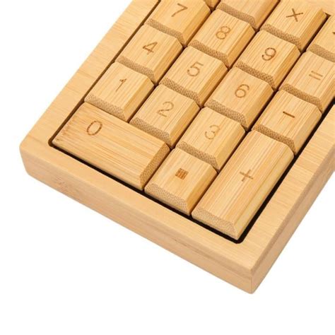 Calculatrice Solaire En Bois Calculatrice Calculatrice Chiffres