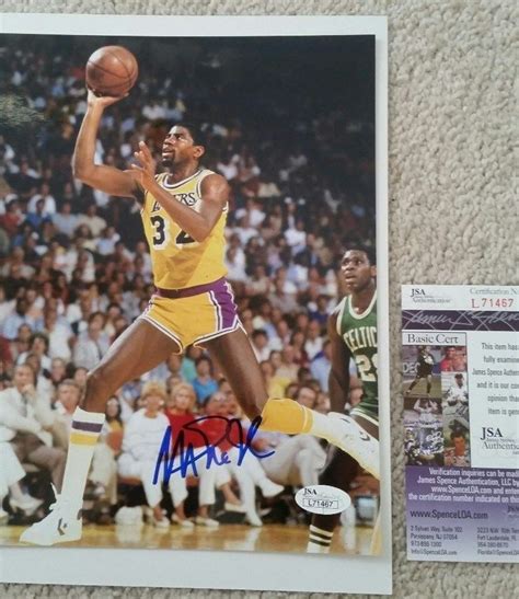 Magic Johnson Autographed Signed 8x10 Photo Jsa Coa