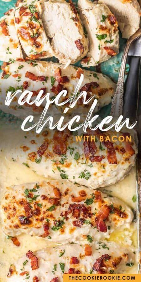 Baked Ranch Chicken With Bacon Chicken Bacon Ranch Recipe The