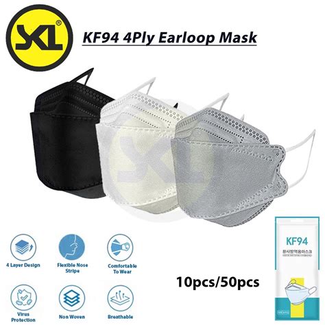 Kf Ply Adult Earloop Mask D Fish Mouth Face Mask Disposable Earloop