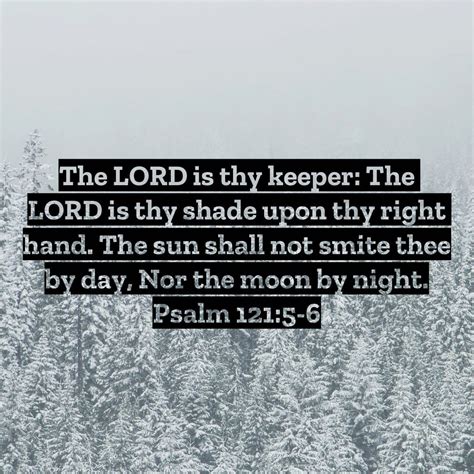 Psalm 1215 6 The Lord Is Thy Keeper The Lord Is Thy Shade Upon Thy