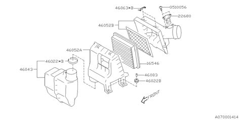 Subaru Forester Base Plus Engine Air Intake Resonator Resonator