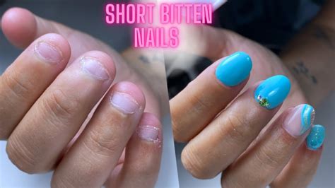 Bitten Nails Transformation How To Work On Bitten Nails With Acrylic