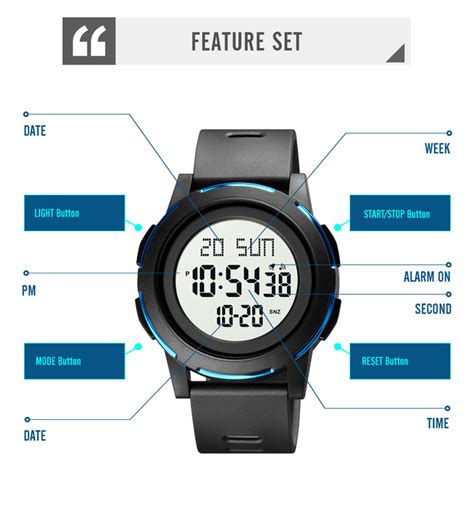 Digital Time Watch Skmei Watch Oem Factory