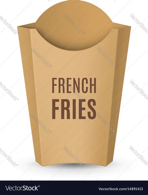 Packaging For French Fries Royalty Free Vector Image