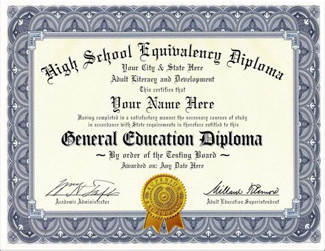 Real Ged Certificate | TUTORE.ORG - Master of Documents