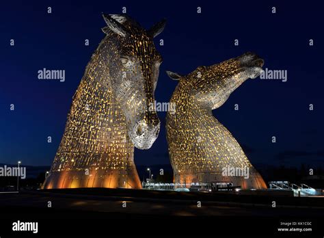 The Kelpies At Night Hi Res Stock Photography And Images Alamy