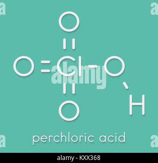 Perchloric Acid Molecule Stock Photo Alamy