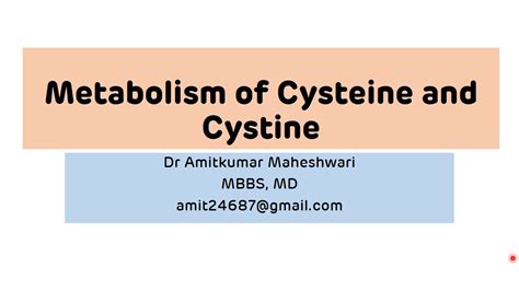 Metabolism of Cysteine and Cystine || Cystinuria || Cystinosis || NEET ...