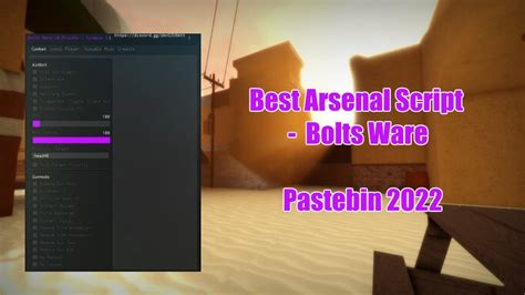 Best Arsenal Script New Pastebin 2022 Bolts Hub V5 Youtube