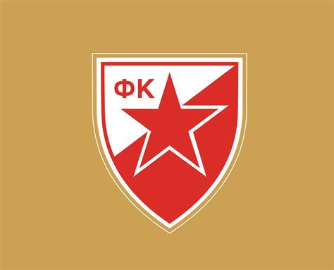 Crvena Zvezda Logo Club Symbol Serbia League Football Abstract Design Vector Illustration With ...