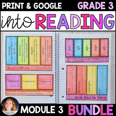 Into Reading HMH 3rd Grade Module 3 BUNDLE Supplements GOOGLE Slides