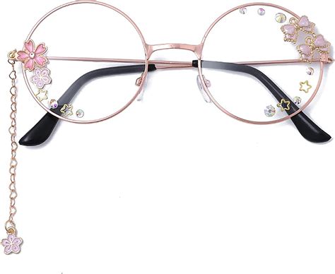 Sohupac Kawaii Glasses With Chain Kawaii Accessories India Ubuy