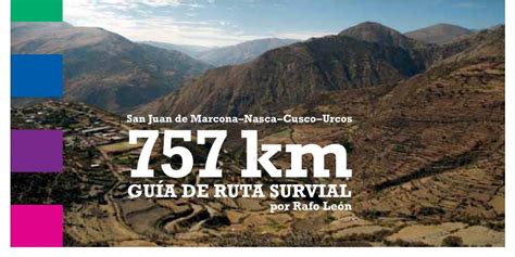 Gu A De Ruta Survial Por Rafo Le N San Juan De Marconanascacusco