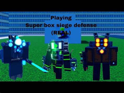 Playing Super Box Siege Defense Real Youtube