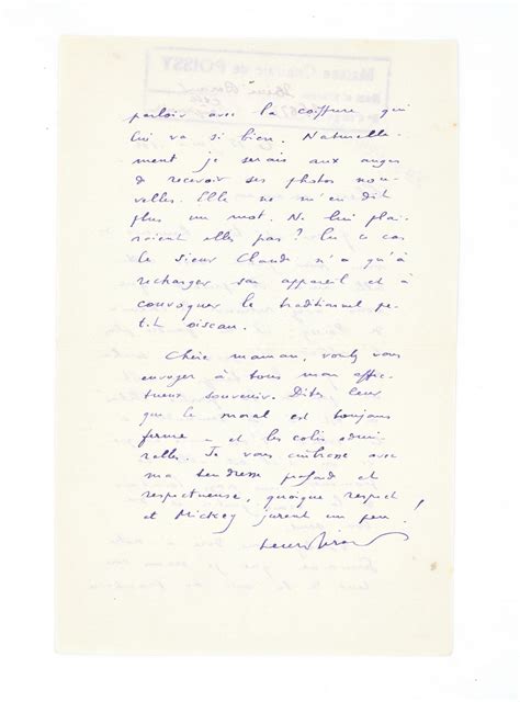 BERAUD Emouvante lettre autographe de prison datée et signée et