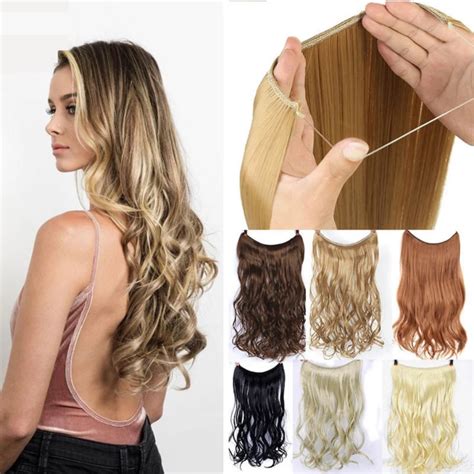 Aplique De Cabelo Fio Invis Vel M Gico Silicone Tiara Fibra Org Nica