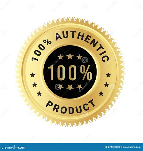 Authentic Product Quality Label Warranty Seal Royalty Free Stock