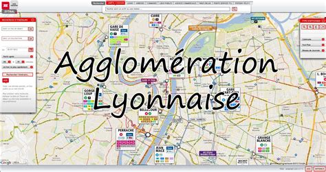 Carte Interactive Des Transports En Commun De Lagglomération Lyonnaise