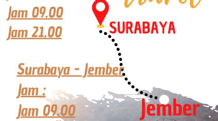 Berapa Lama Perjalanan dari Surabaya ke Jember? Hanya Beberapa Jam Saja loh